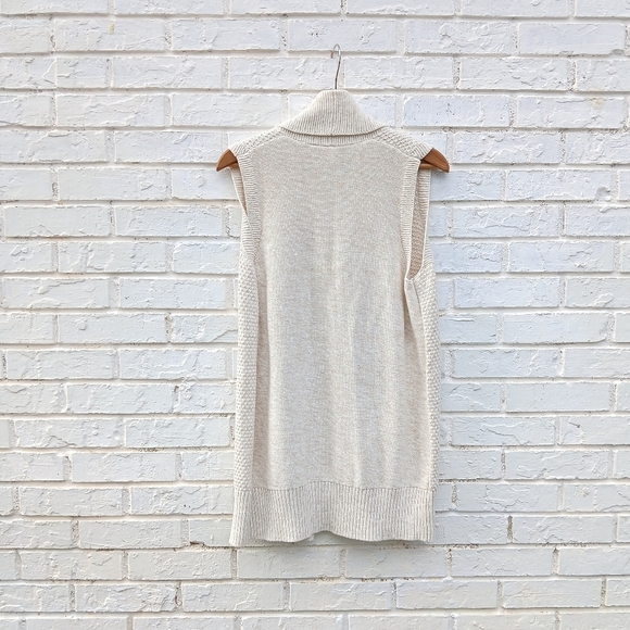 NWT Gap Shawl Collar Vest Beige Small - Picture 7 of 7